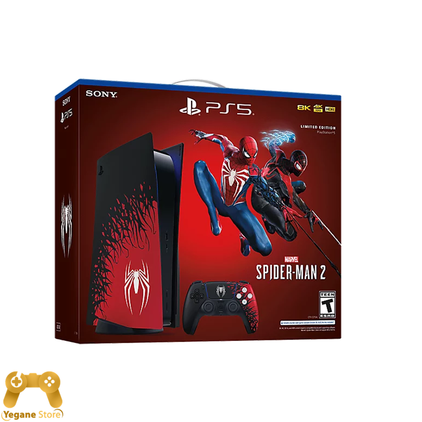 قیمت پلی استیشن 5 باندل لیمیتد ادیشن SPIDER MAN 2 سفارش اروپا - بدون کد