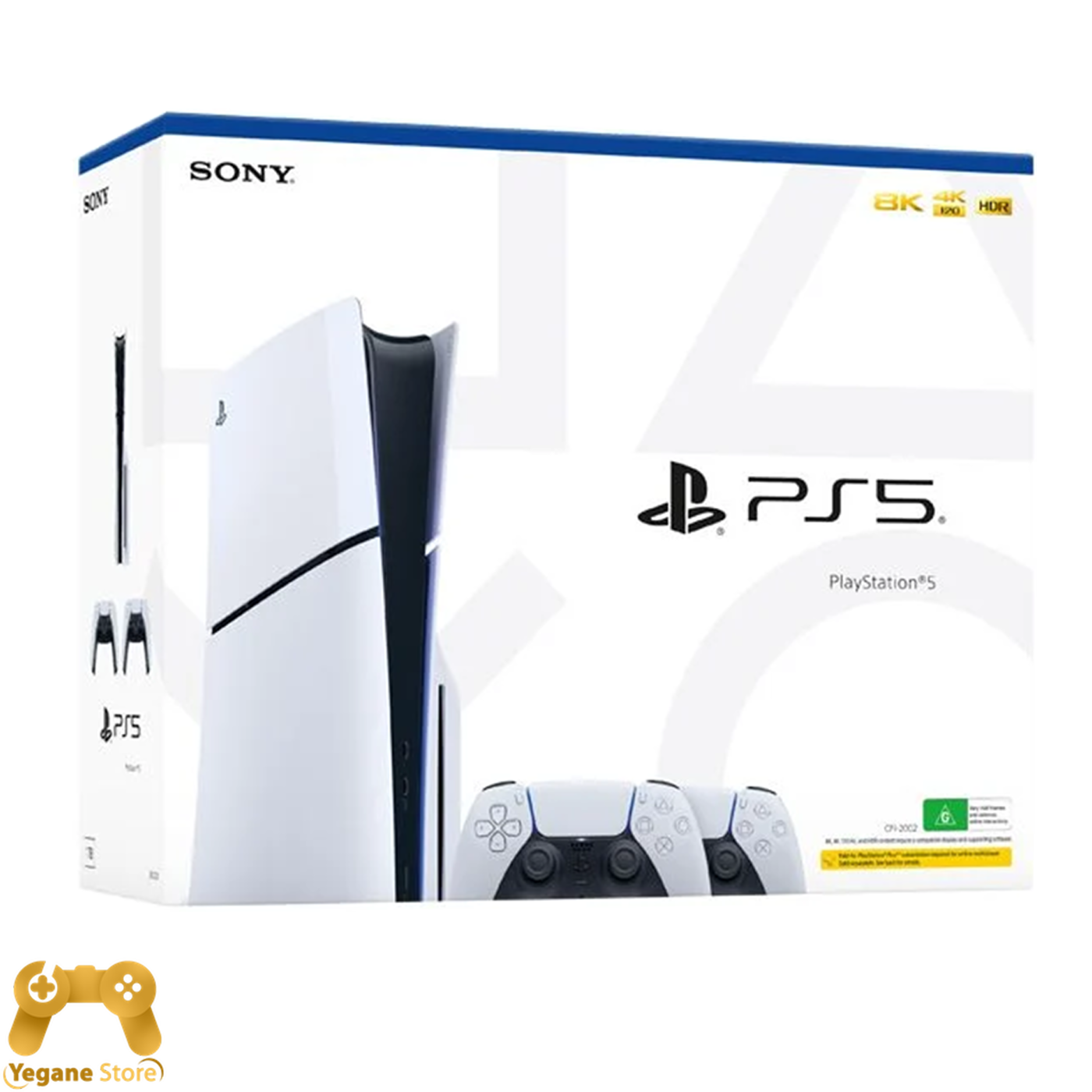 خرید کنسول بازی سونی PS5 اسلیم با دو دسته فابریکی دیسک خور - سفارش آسیا (CFI 2000A)