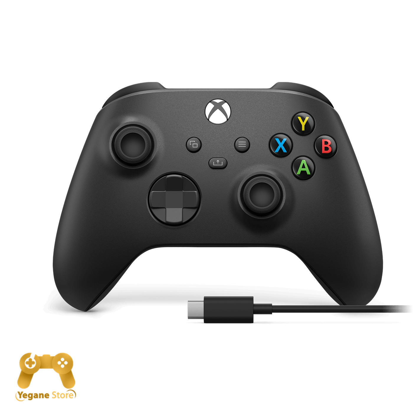قیمت و خرید کنترلر بی سیم XBOX سری جدید رنگ مشکی بهمراه کابل