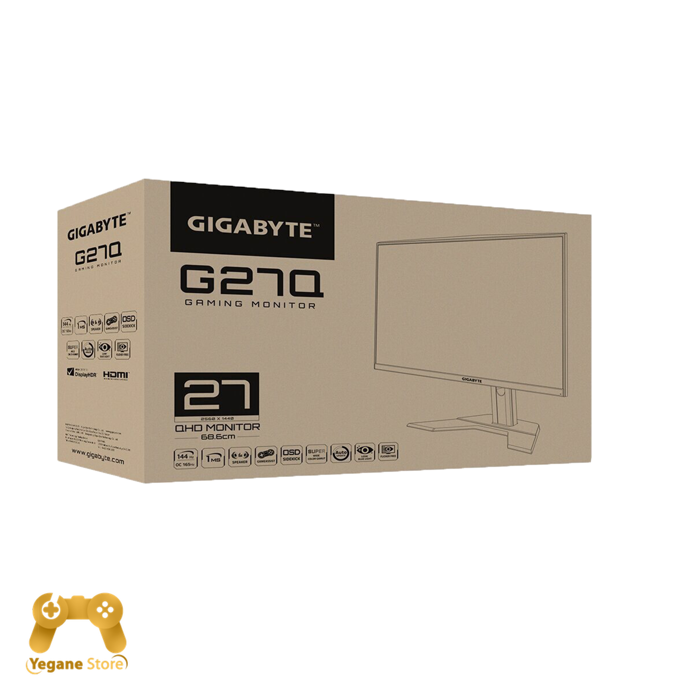 مشخصات و خرید مانیتور گیمینگ 27 اینچ گیگابایت مدل Gigabyte  G27Q